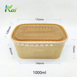 Hộp giấy bento 1000ml